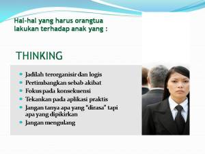 Jika anak saia tipe Thinking juga :D